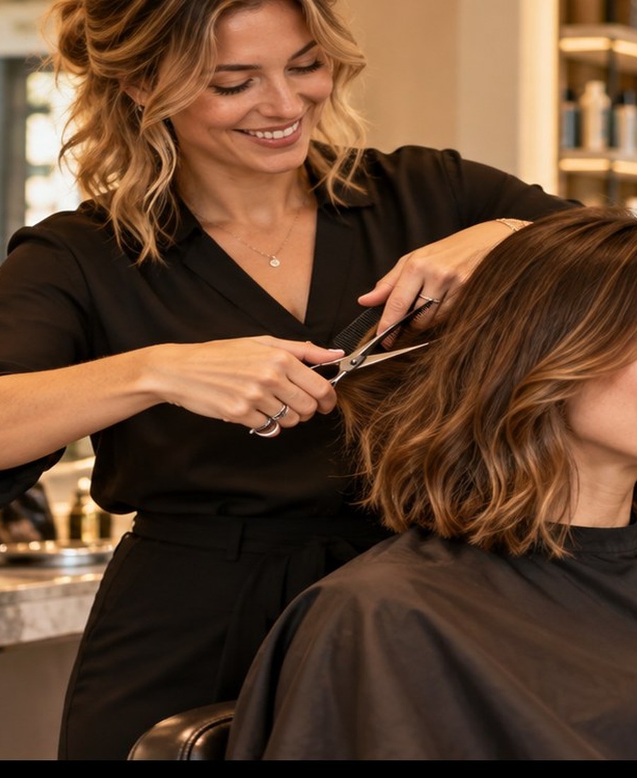 Fiktive Friseurin Sophie